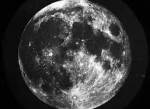 black and white moon